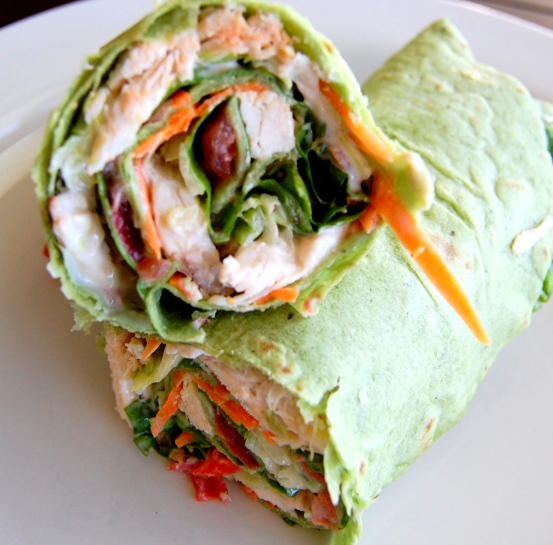 Chicken, Bacon with Ranch Dressing Wrap