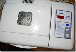 Bread Machine with 15 minutes left on the Dough Cycle